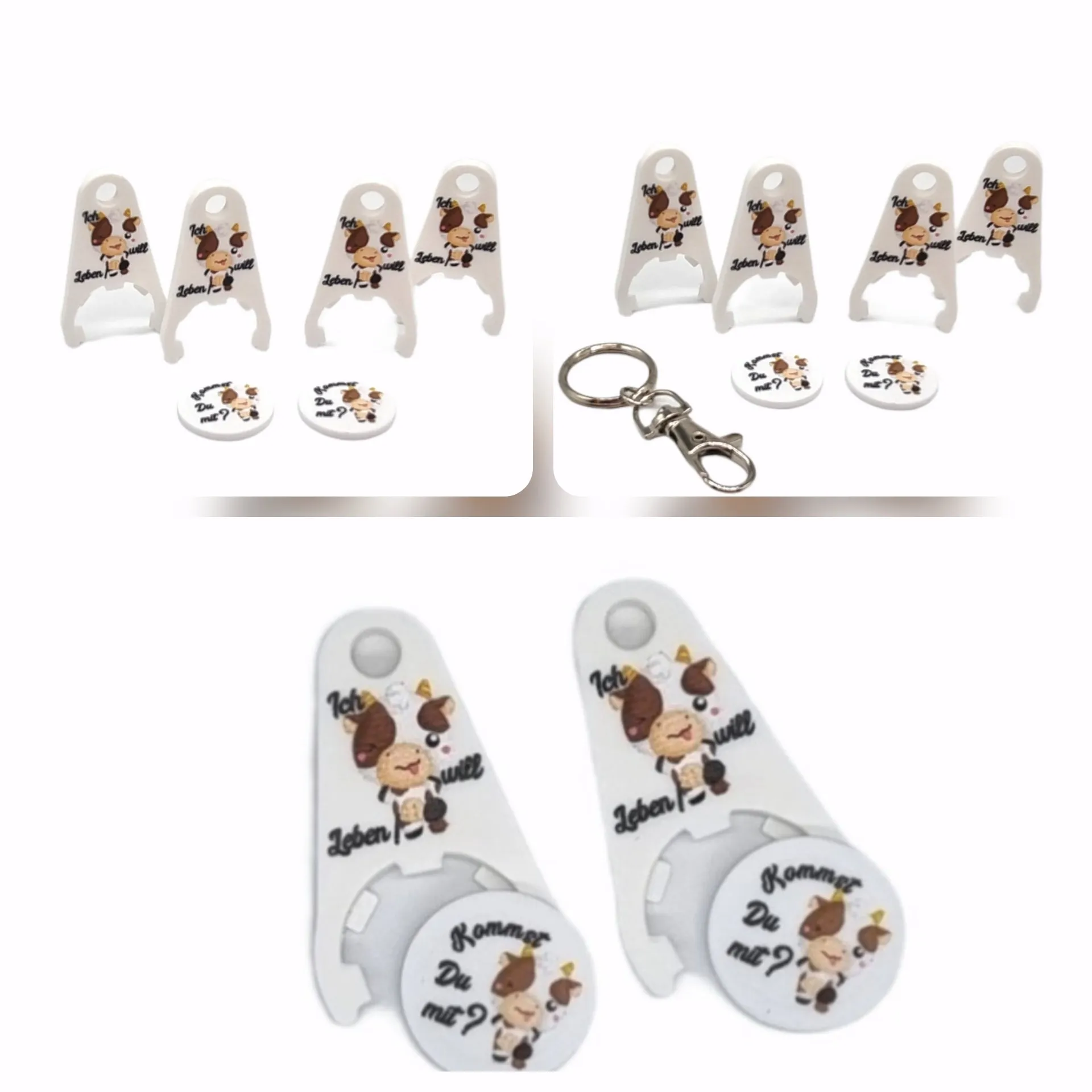 Chiphalter mit Einkaufswagenchip Set ich will Leben