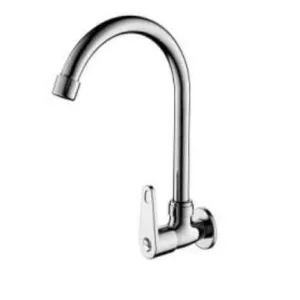 Chrome Wall-Mounted Cold Kitchen Sink Faucet Tap - Z-1005