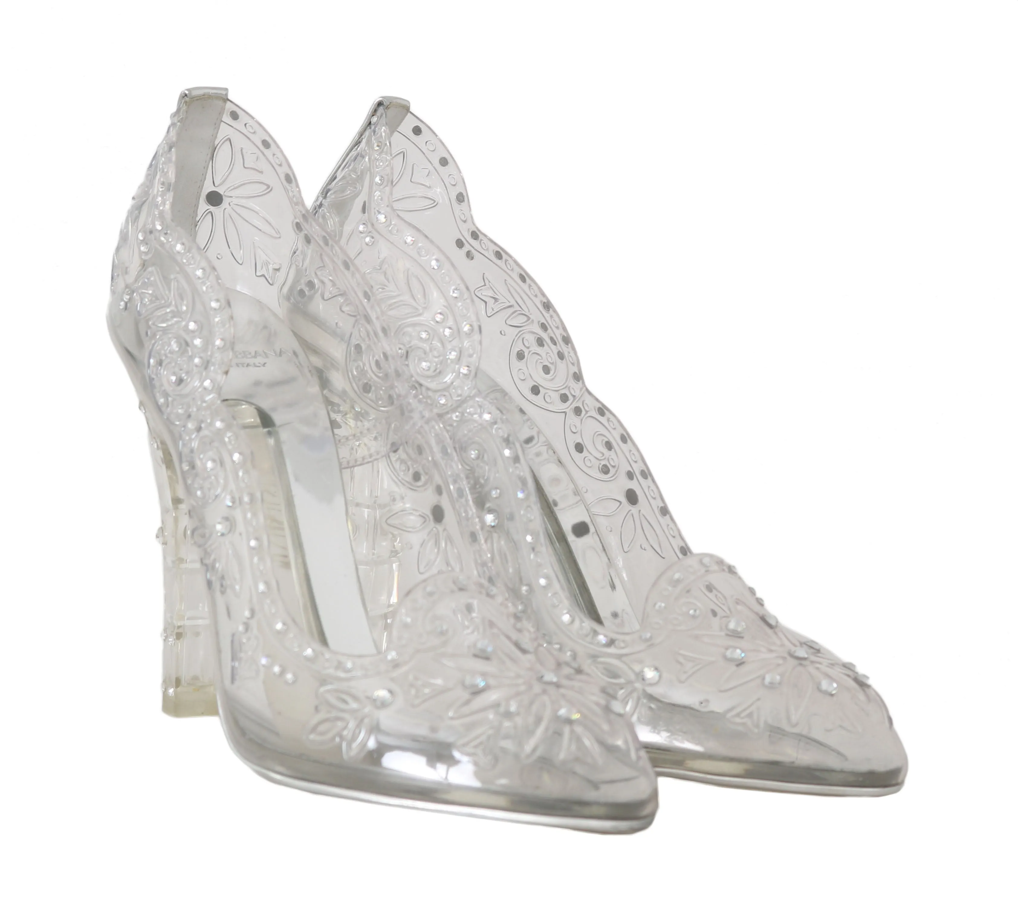 CINDERELLA Clear Crystal Heels
