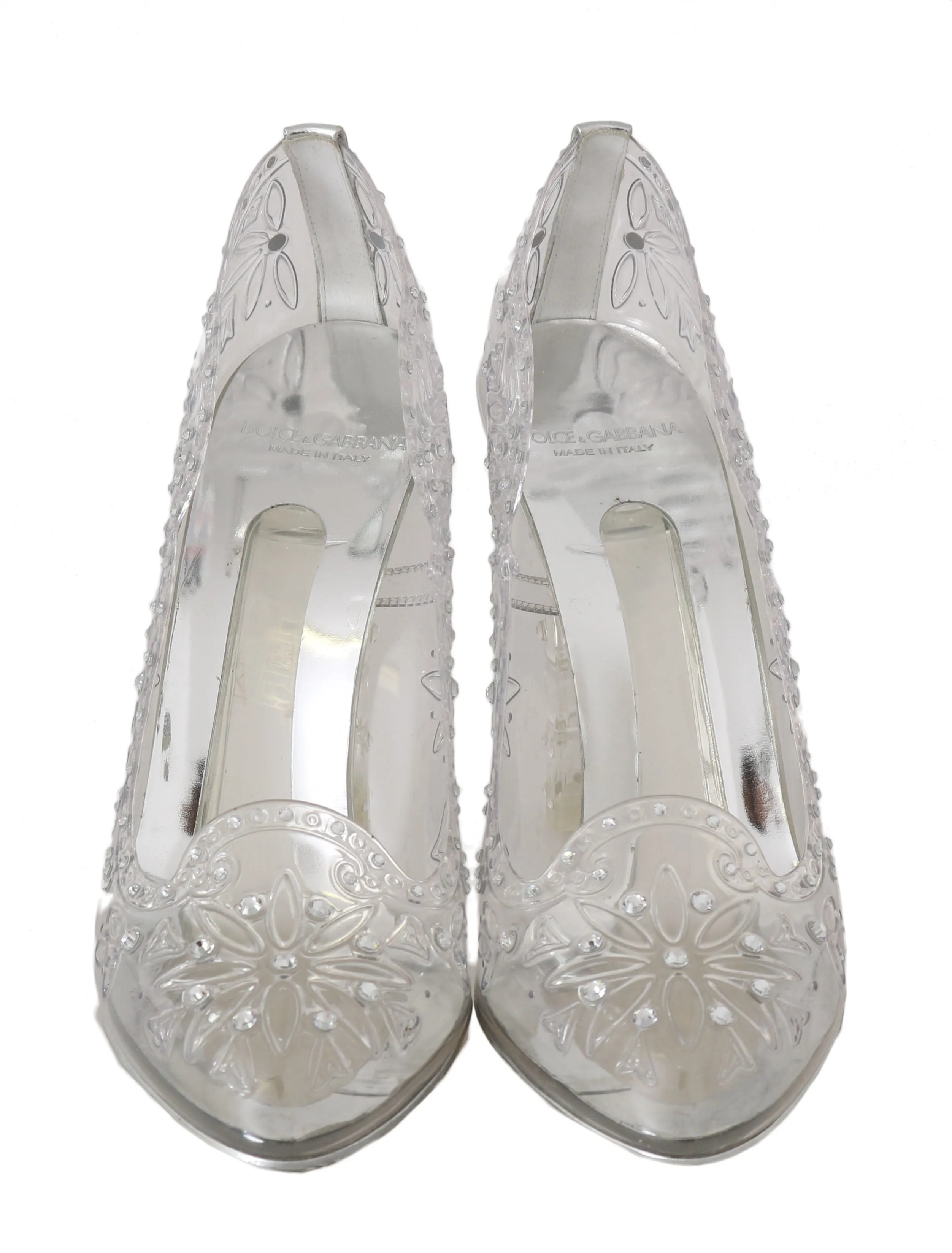 CINDERELLA Clear Crystal Heels