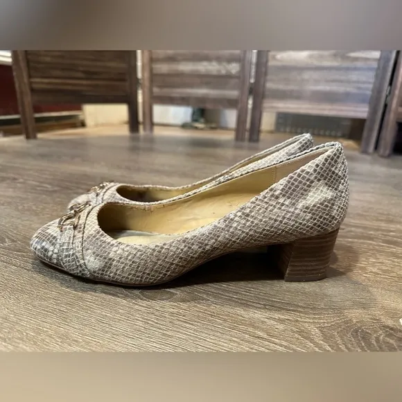 Coach Snakeskin Pumps