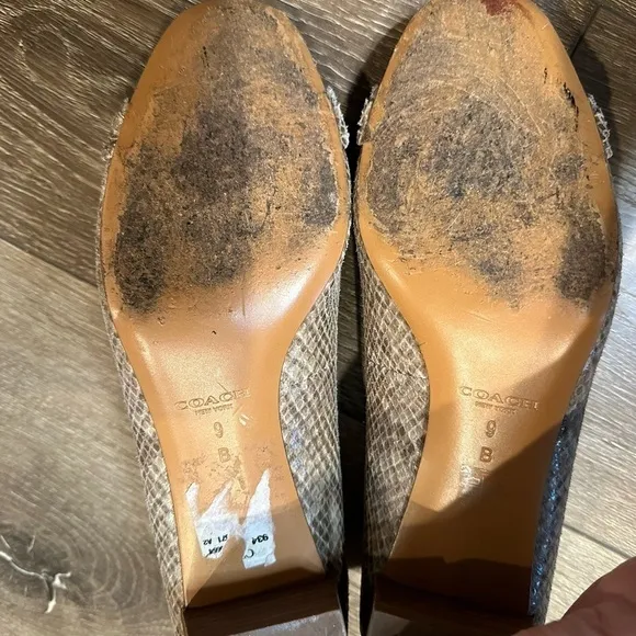 Coach Snakeskin Pumps