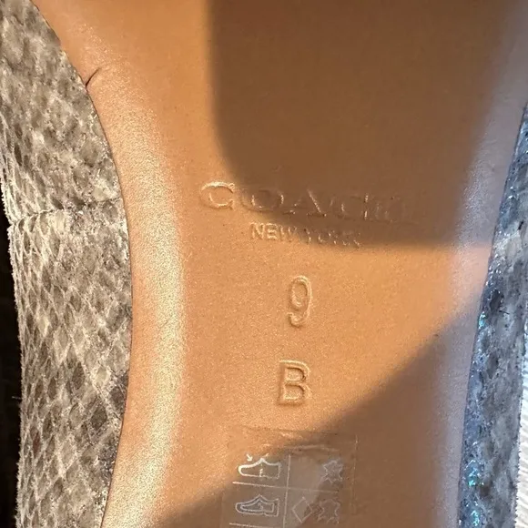 Coach Snakeskin Pumps