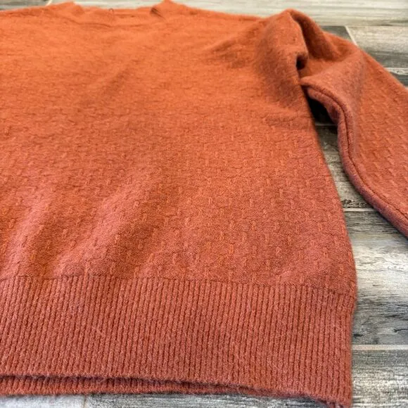 Coco   Carmen Orange Oversized Pattern Sweater Baggy Casual Office School Wear