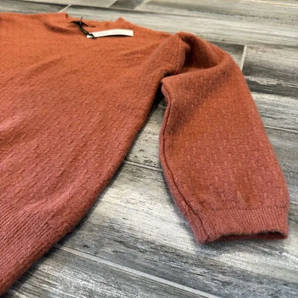 Coco   Carmen Orange Oversized Pattern Sweater Baggy Casual Office School Wear