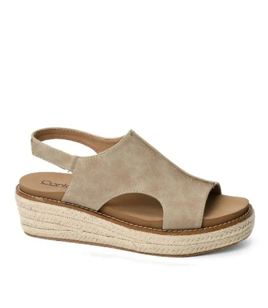 Corky's Taupe Ready or Not Wedges In Taupe