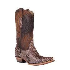 Corral Men's Python & Lamb Brown Western Boots A4452