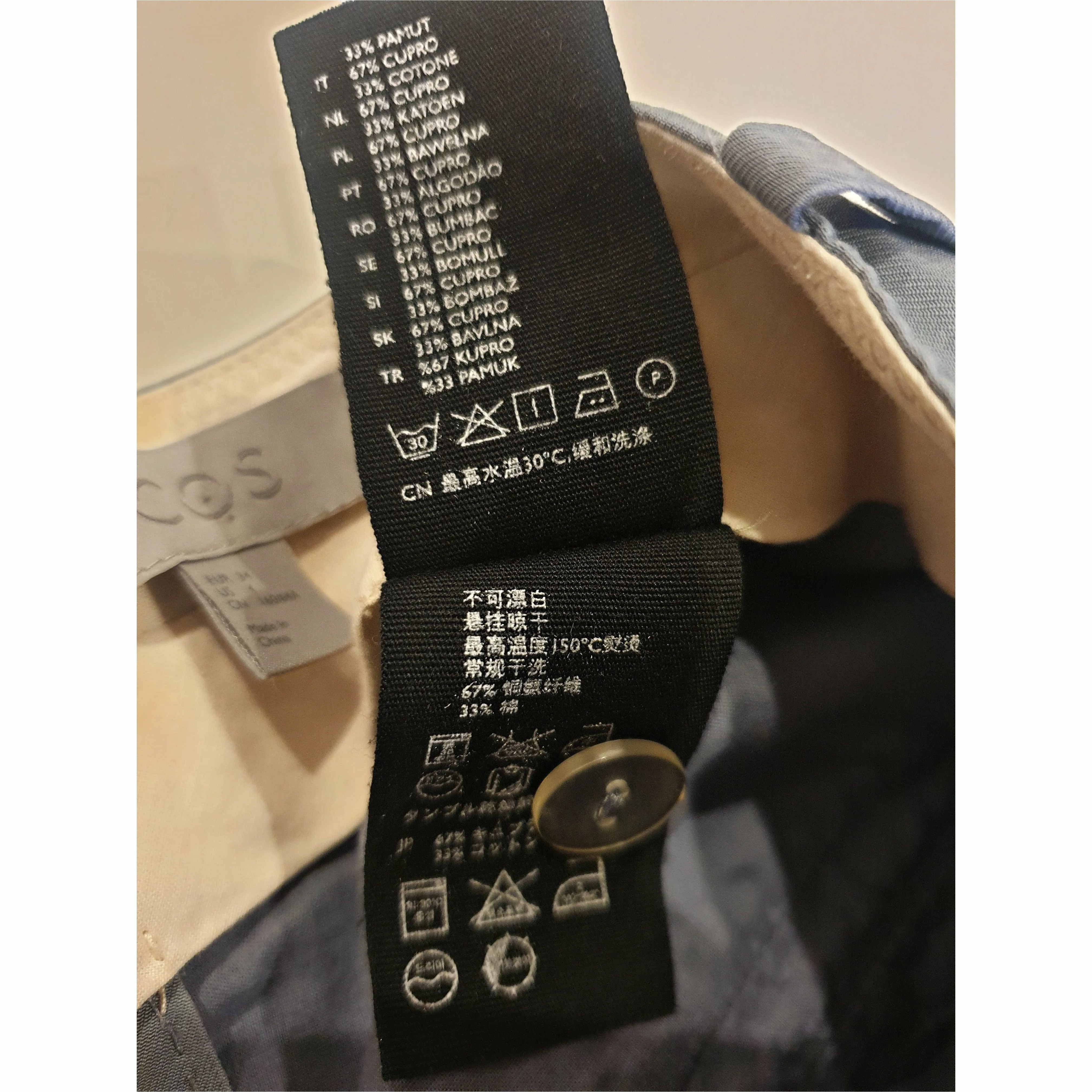 Cos blue pants size 34 (best fits size10)