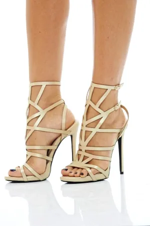Cut Out Metallic Heels