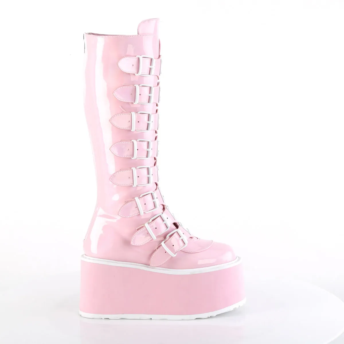 DAMNED-318  Baby Pink Holo Patent