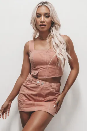 DEAL She Is Such A Trendsetter Utility Crop Top