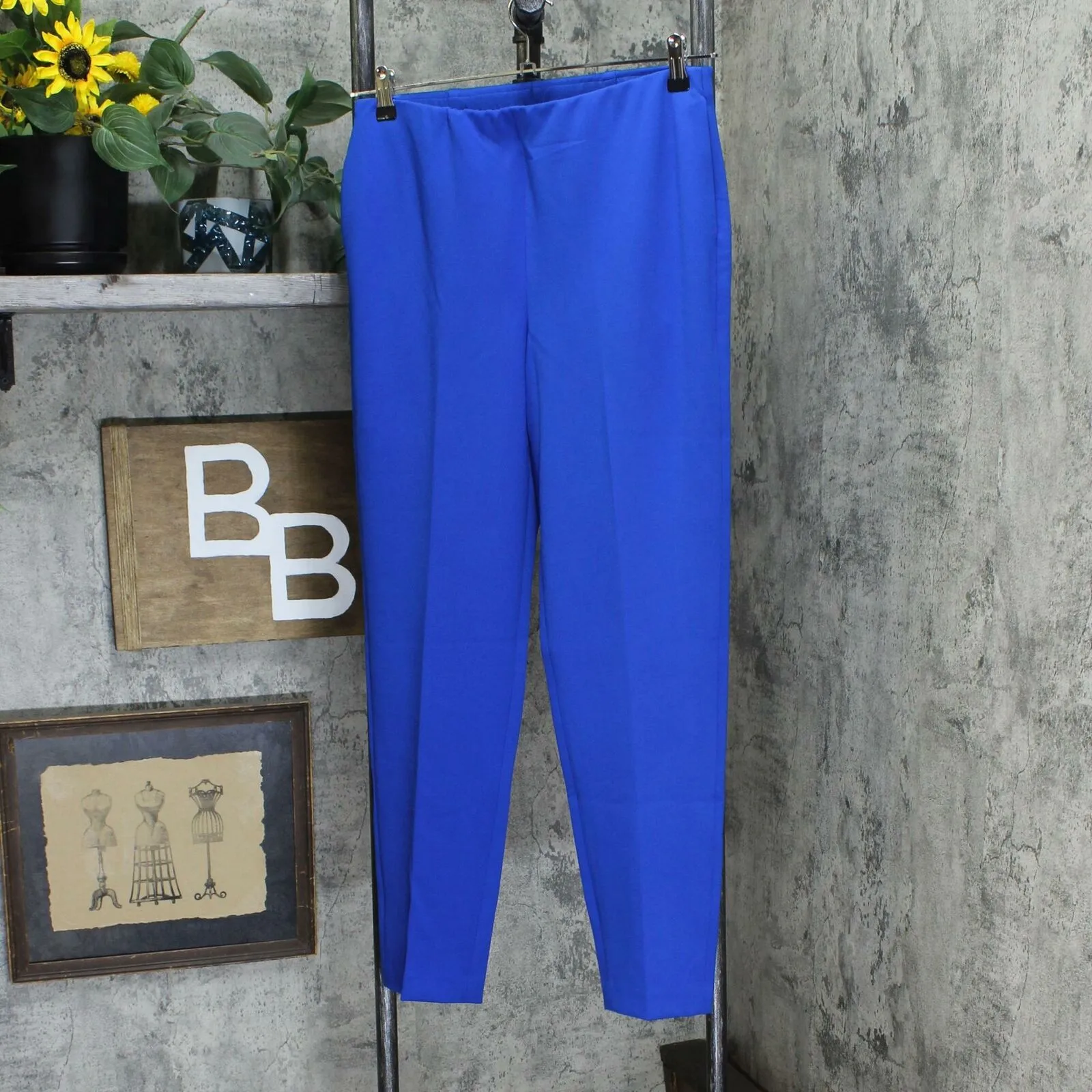 Dennis Basso Women's Luxe Crepe Pull-On Straight Leg Dress Pants