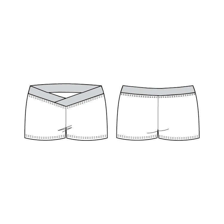 DF5801 - Bloch V Front Womens Short