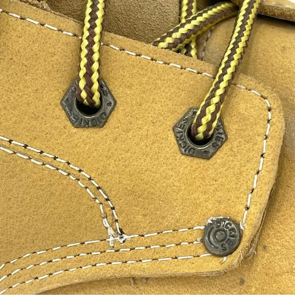 DICKIES “RAIDER” LEATHER PLUS STEEL TOE YELLOW AND BLACK WORK BOOT