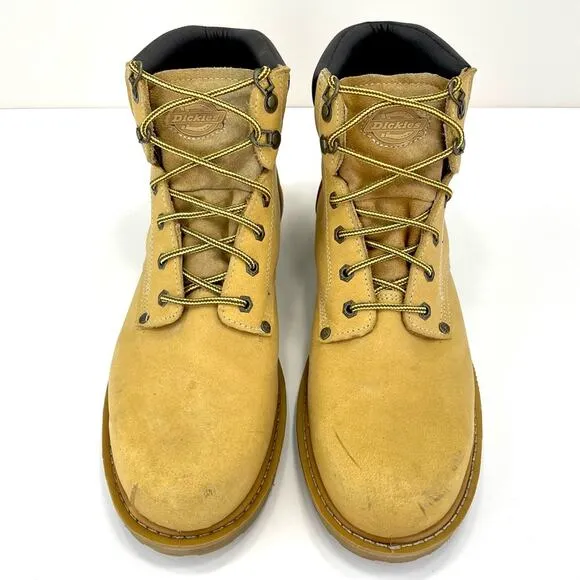 DICKIES “RAIDER” LEATHER PLUS STEEL TOE YELLOW AND BLACK WORK BOOT