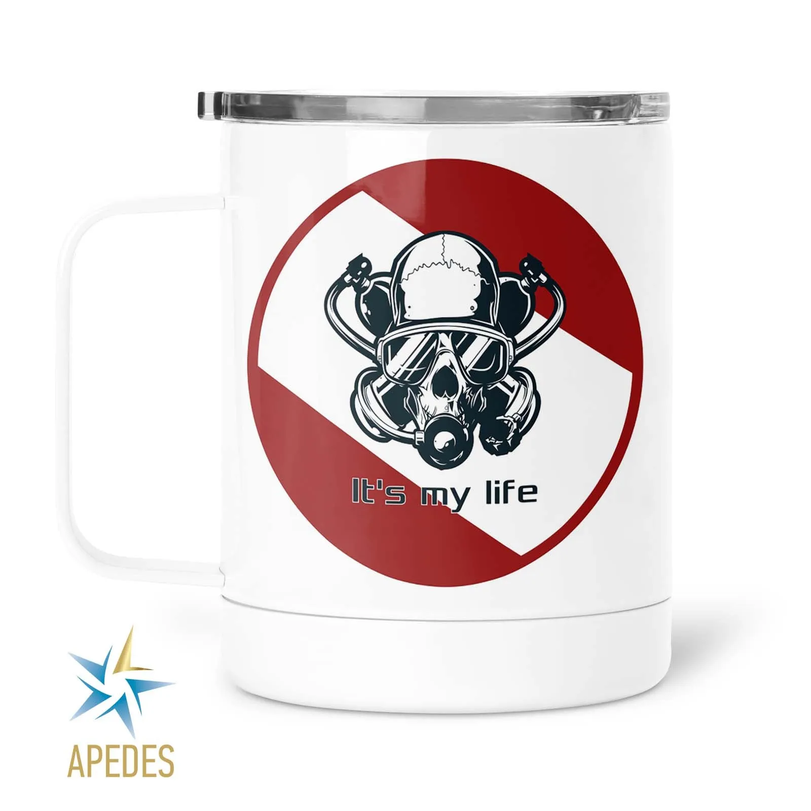 Diver Skull Stainless Steel Travel Mug 13 OZ