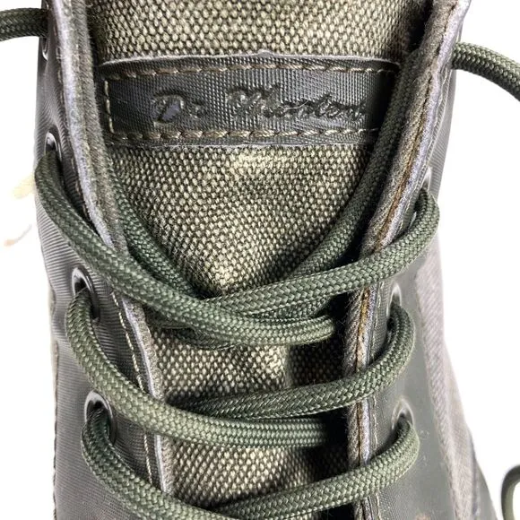 Dr. Martens BONNY II Ankle Boots Men's 12 Olive Green Comfort Lace Up 24059355
