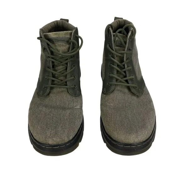Dr. Martens BONNY II Ankle Boots Men's 12 Olive Green Comfort Lace Up 24059355