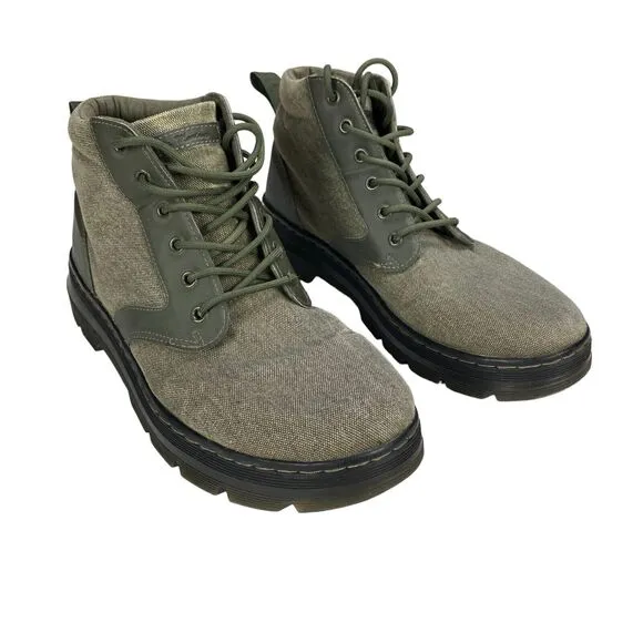 Dr. Martens BONNY II Ankle Boots Men's 12 Olive Green Comfort Lace Up 24059355