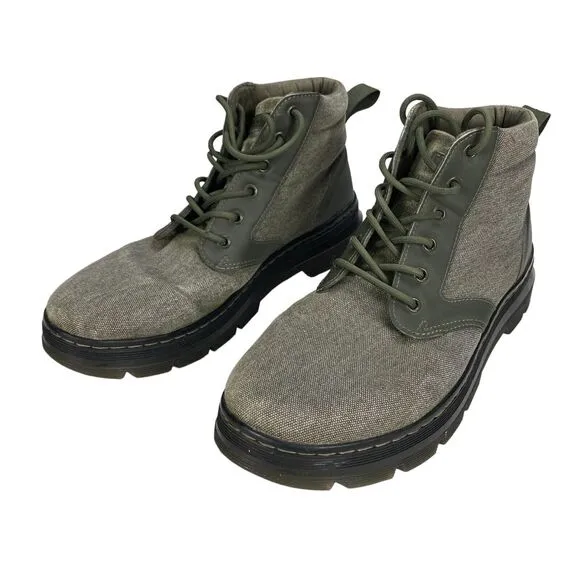 Dr. Martens BONNY II Ankle Boots Men's 12 Olive Green Comfort Lace Up 24059355