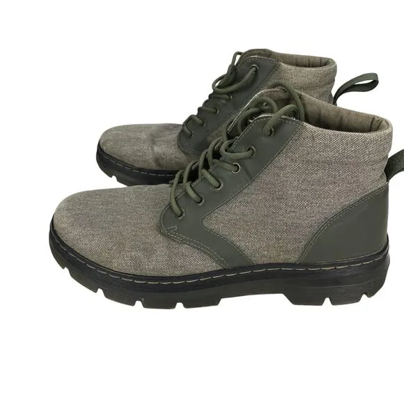 Dr. Martens BONNY II Ankle Boots Men's 12 Olive Green Comfort Lace Up 24059355