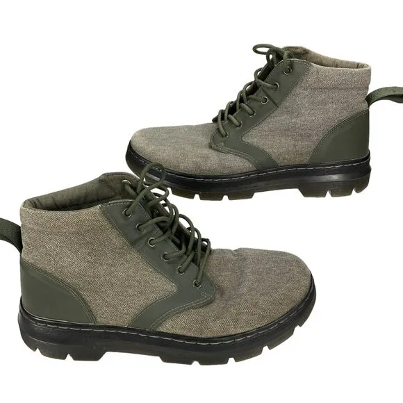 Dr. Martens BONNY II Ankle Boots Men's 12 Olive Green Comfort Lace Up 24059355