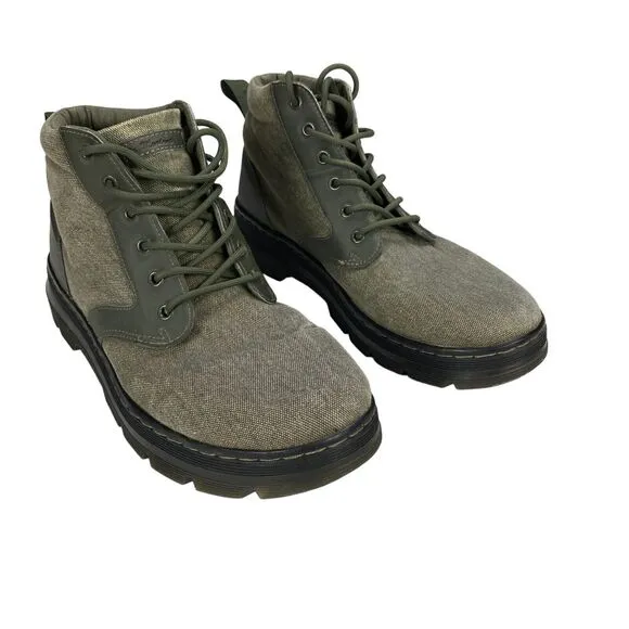 Dr. Martens BONNY II Ankle Boots Men's 12 Olive Green Comfort Lace Up 24059355