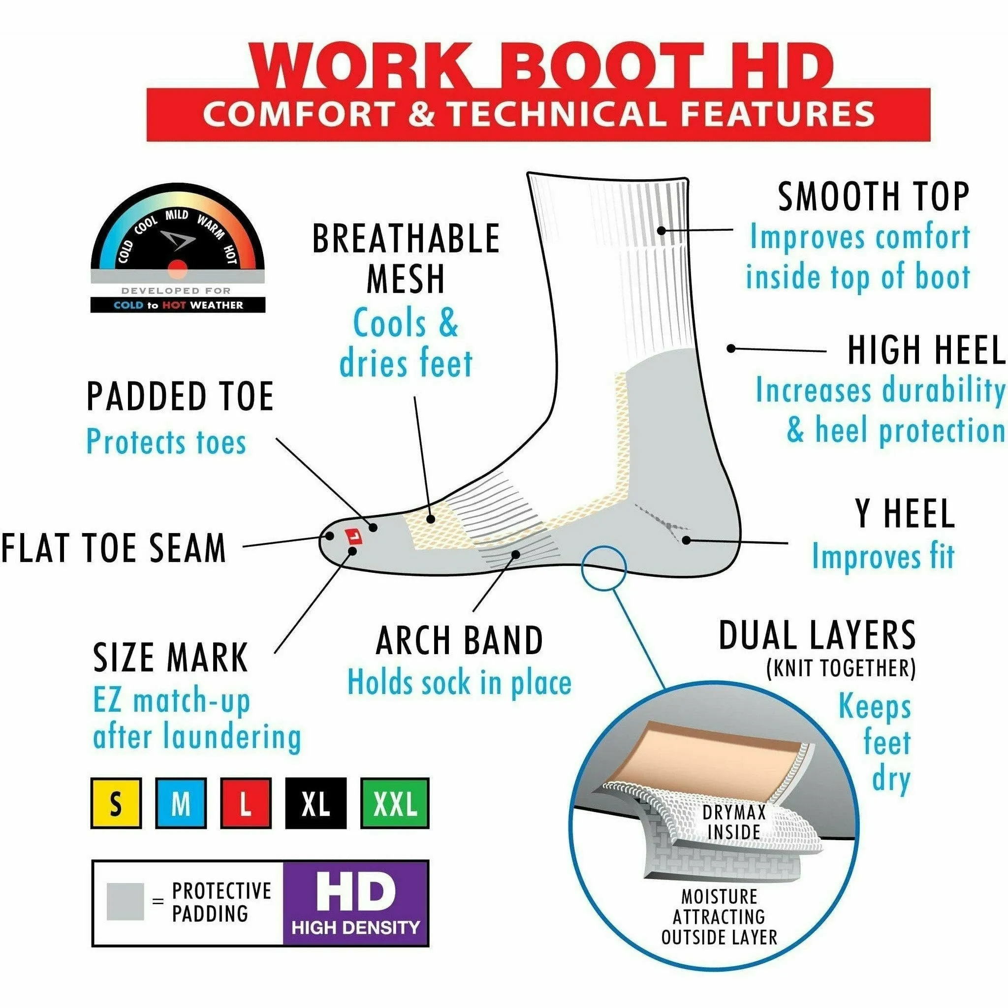 Drymax Work Over-The-Calf Socks