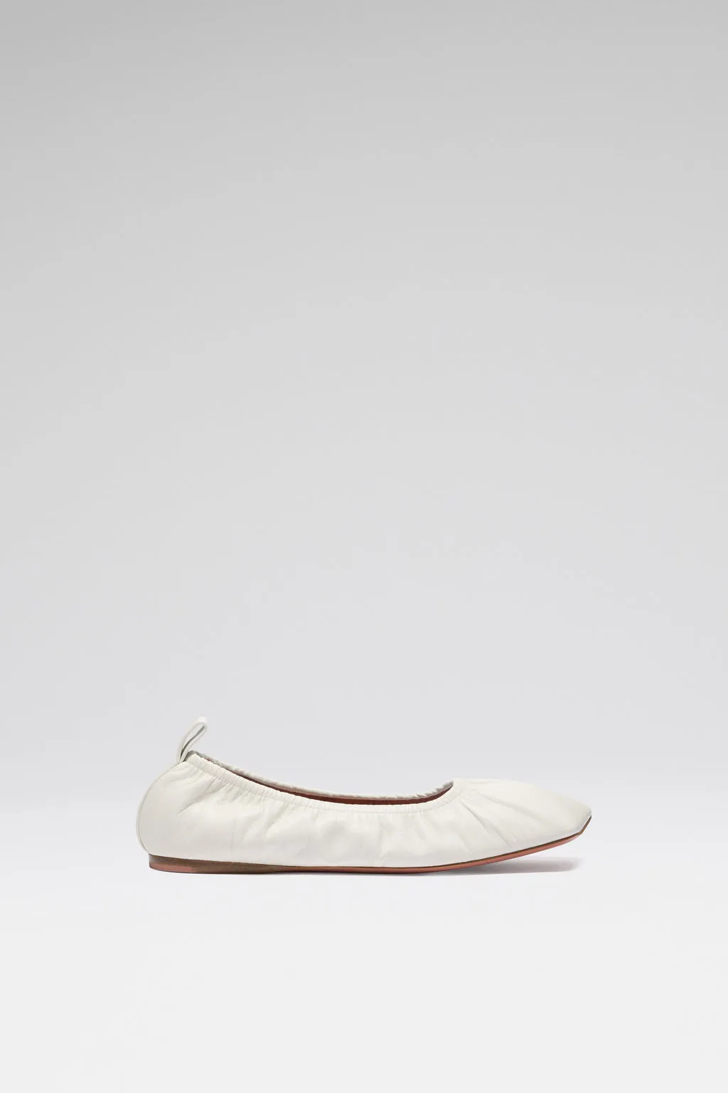 Emma Flat Ivory Nappa