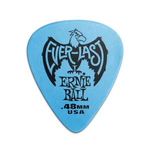 Ernie Ball 0.48 mm Everlast Picks 12 Pack, Blue
