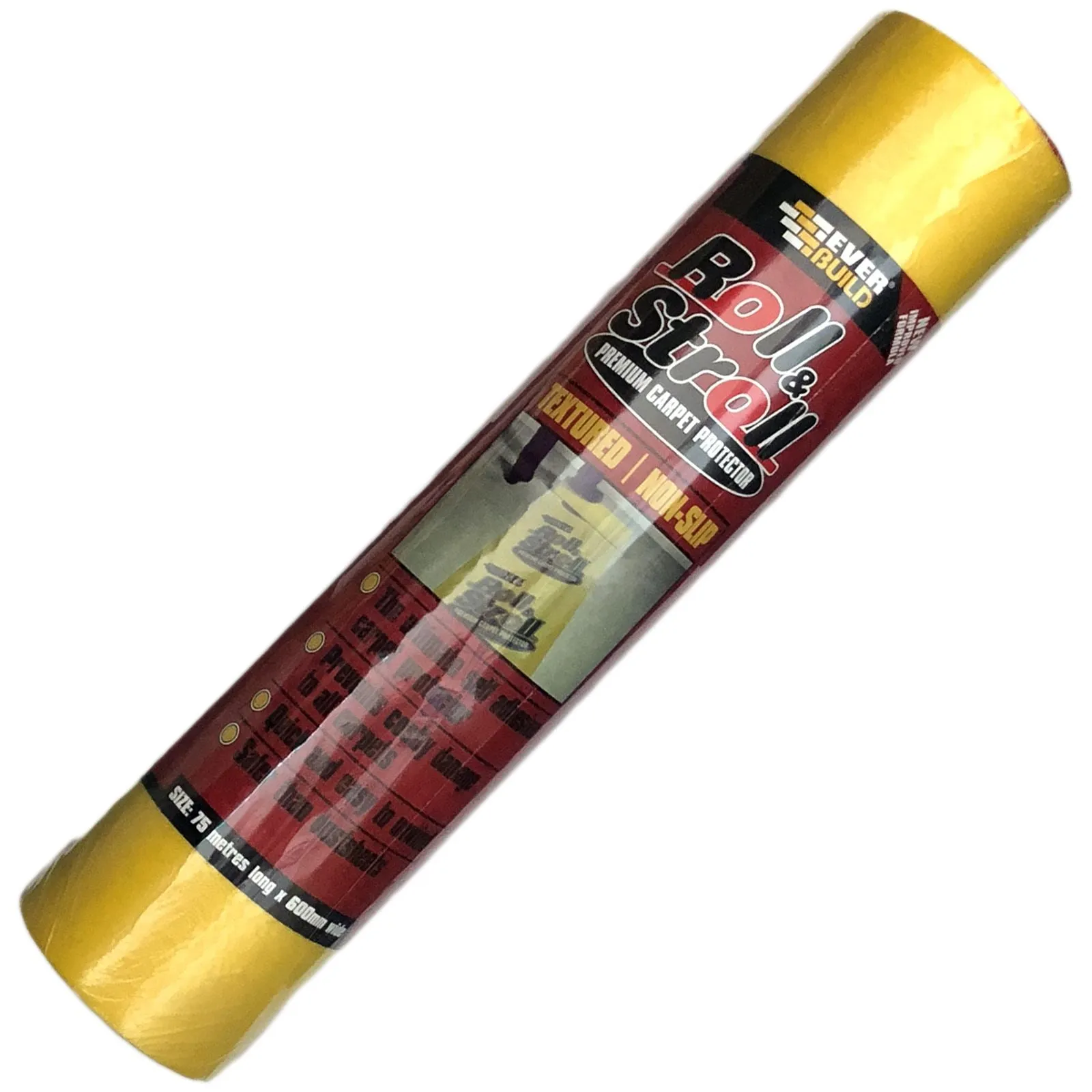 EverBuild Roll and Stroll Textured Non Slip Premium Carpet Floor Protector 600mm x 75m