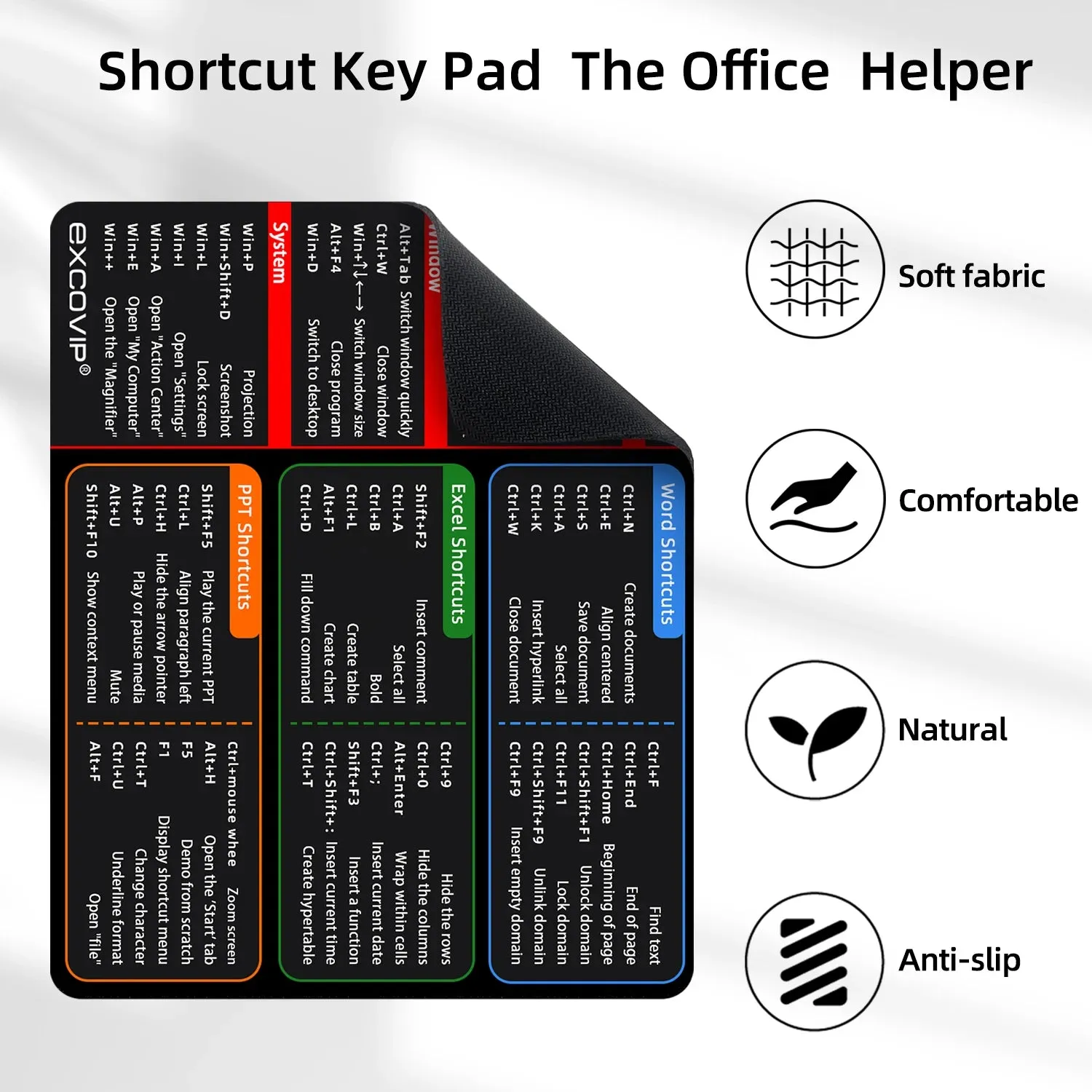 EXCO Shortcuts Mouse Pad