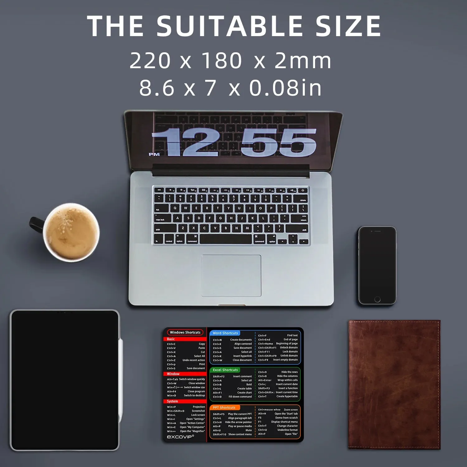 EXCO Shortcuts Mouse Pad