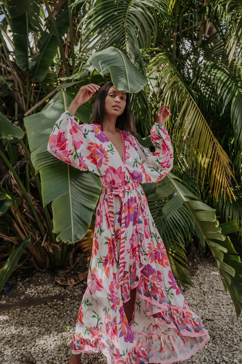 FARAJI DRESS - MEALY BIRD