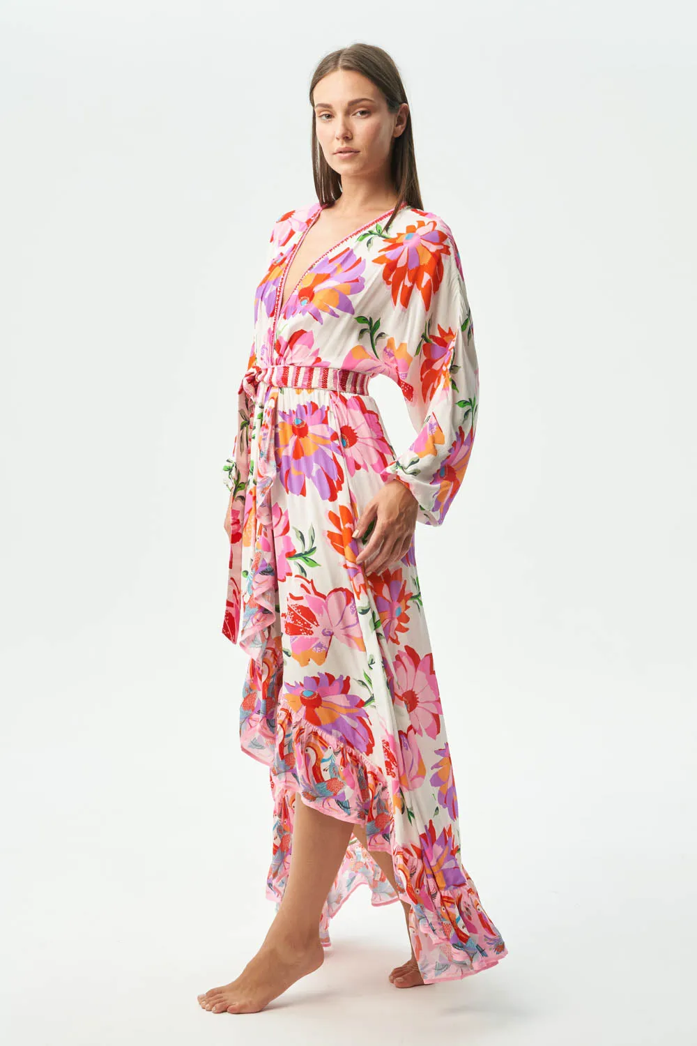 FARAJI DRESS - MEALY BIRD