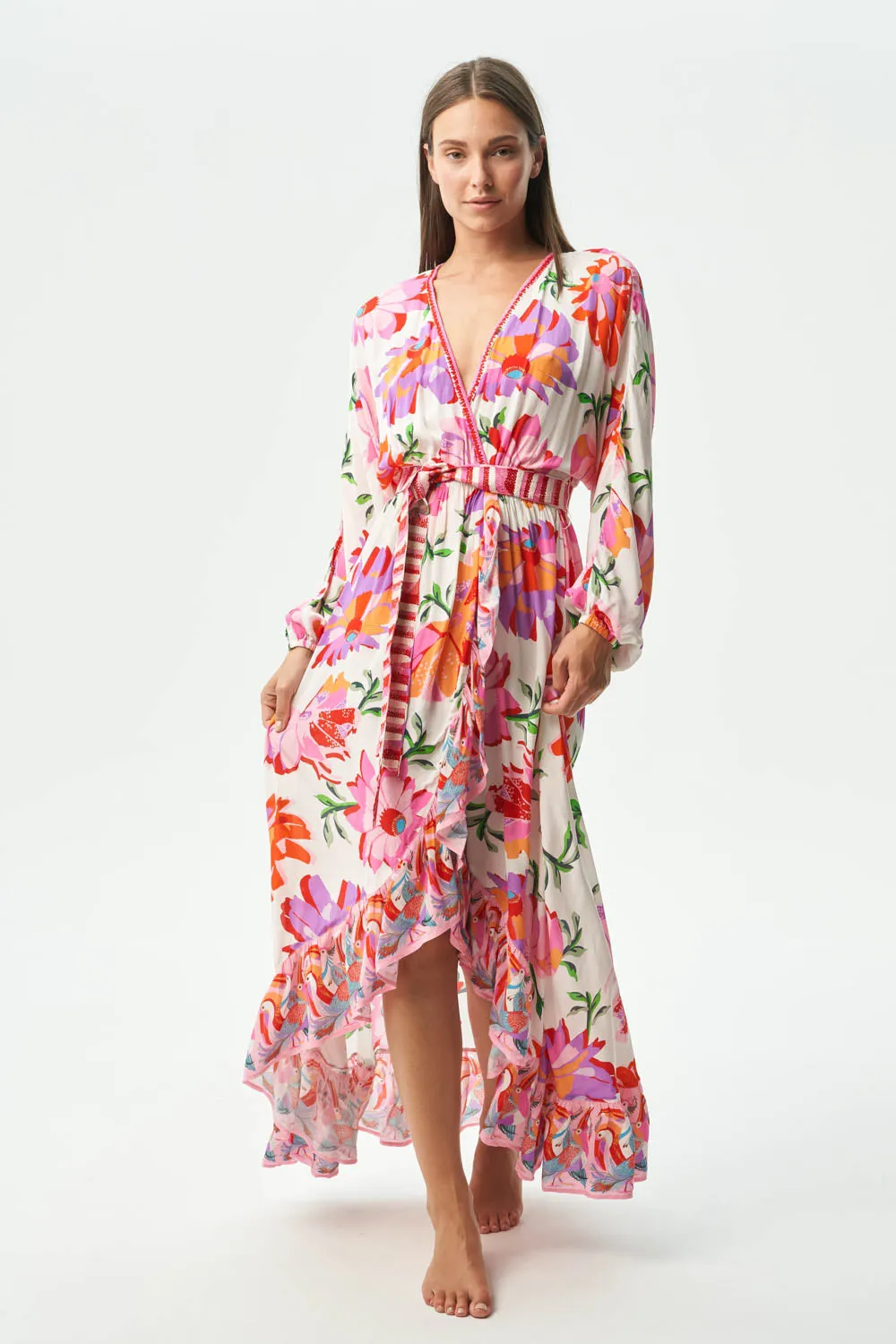 FARAJI DRESS - MEALY BIRD