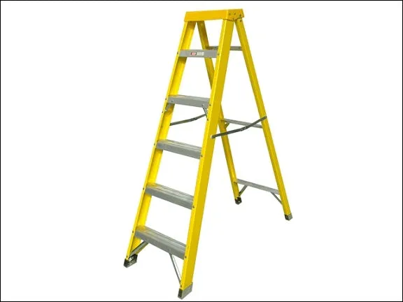 Fibreglass Swingback Steps Open 1.60m Closed 1.78m 6 Rungs