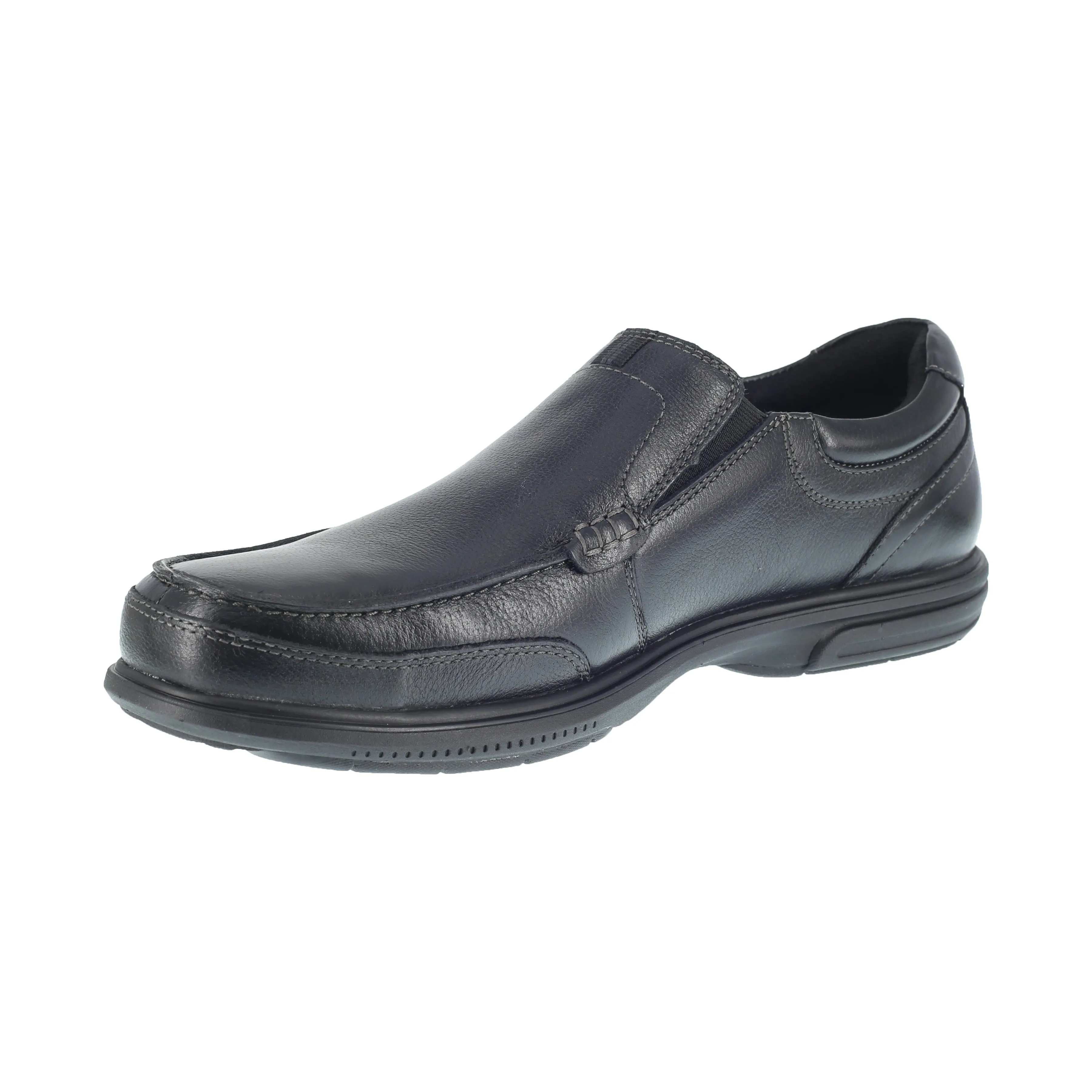 Florsheim Men's Loedin Steel Toe Slip-On Oxford Work Shoe - Black - FE2020