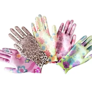 Flower Printed Garden Gloves
