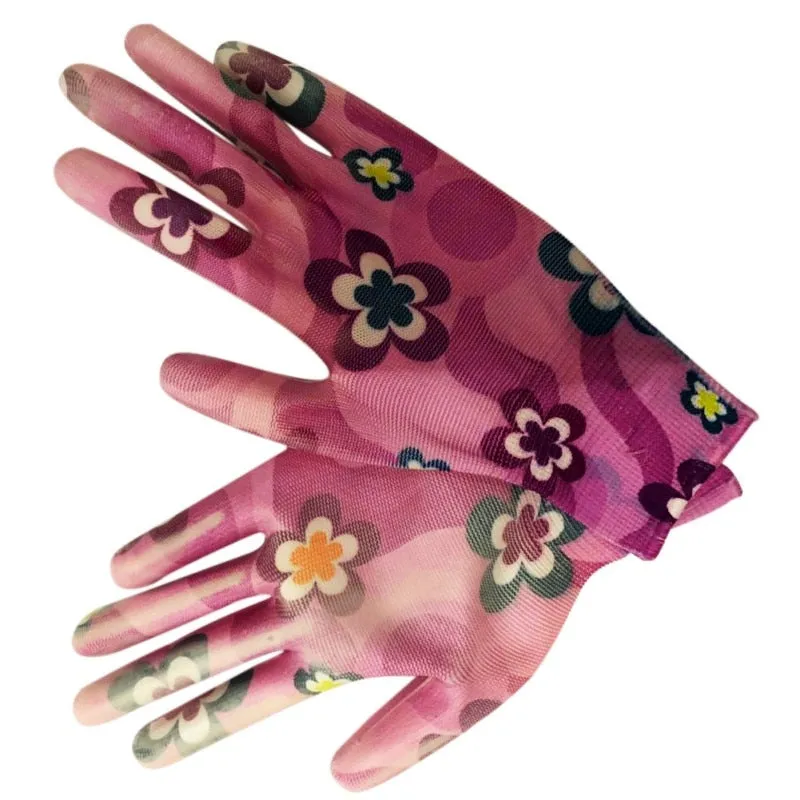 Flower Printed Garden Gloves