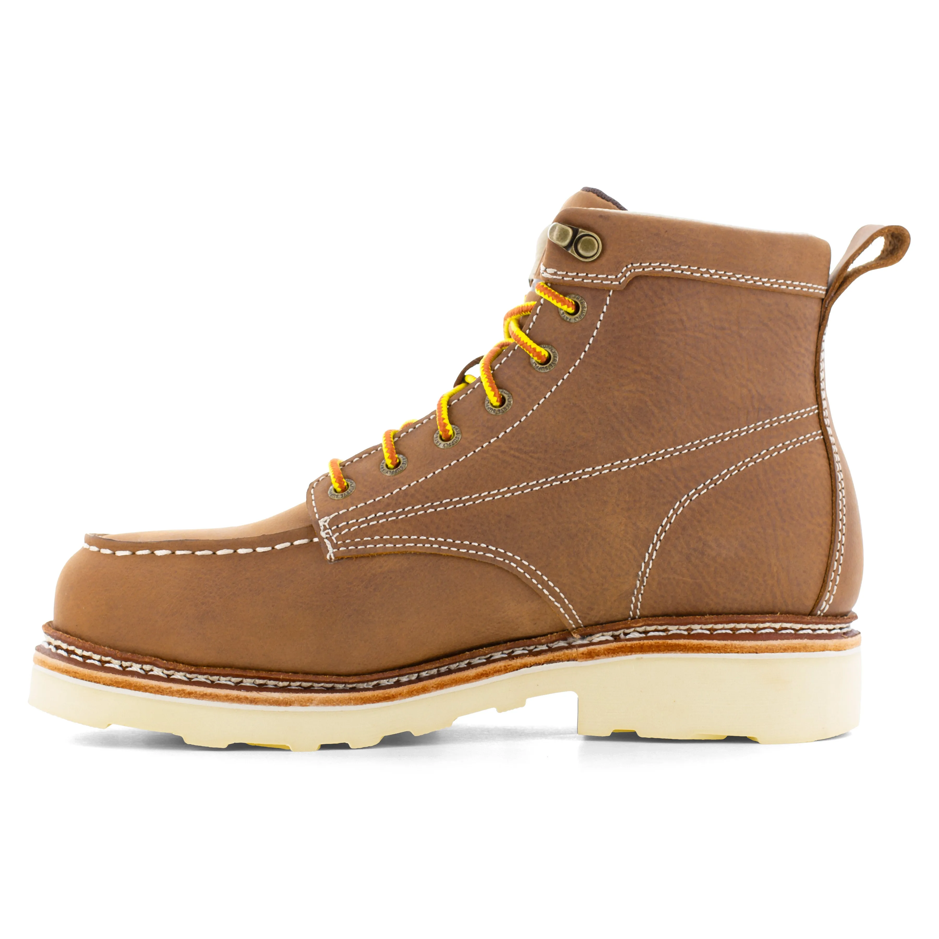 Frye Supply Men's Crafted 6" Steel Toe Waterproof Work Boot - Brown - FR40302