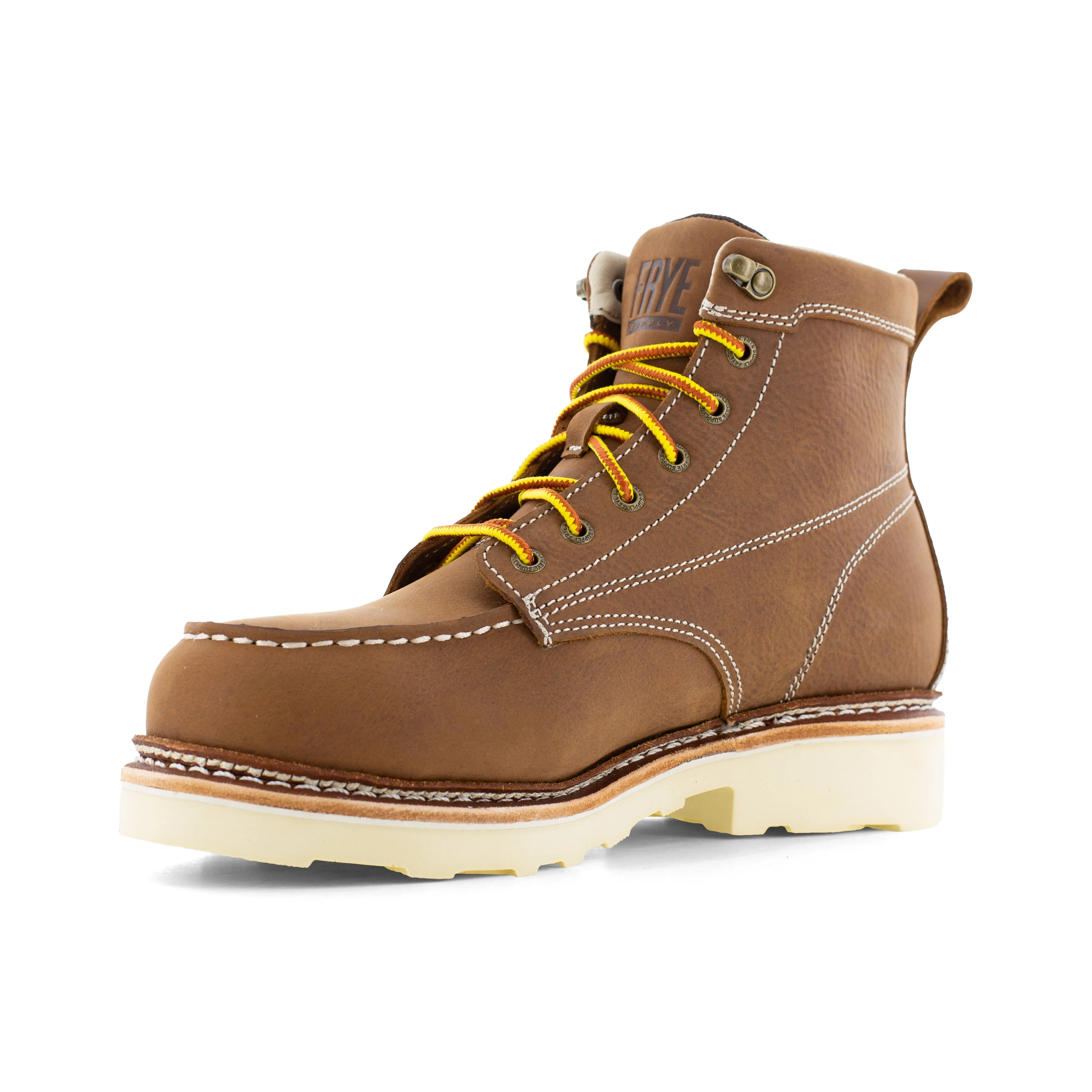 Frye Supply Men's Crafted 6" Steel Toe Waterproof Work Boot - Brown - FR40302