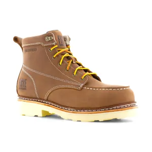 Frye Supply Men's Crafted 6" Steel Toe Waterproof Work Boot - Brown - FR40302
