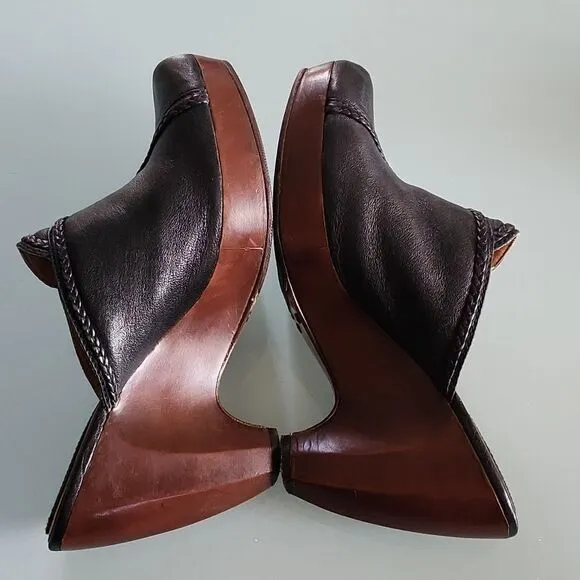 Frye Leather Mule Heels