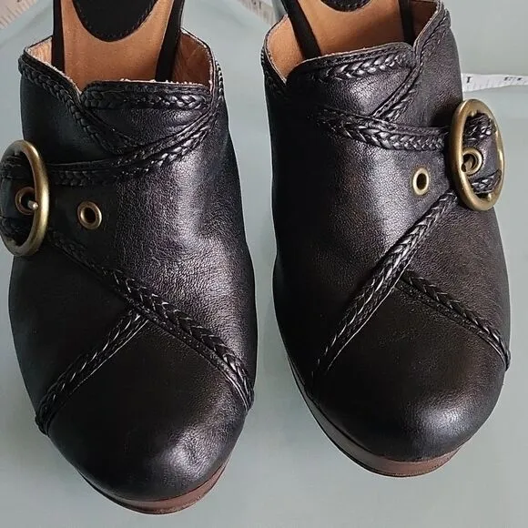 Frye Leather Mule Heels