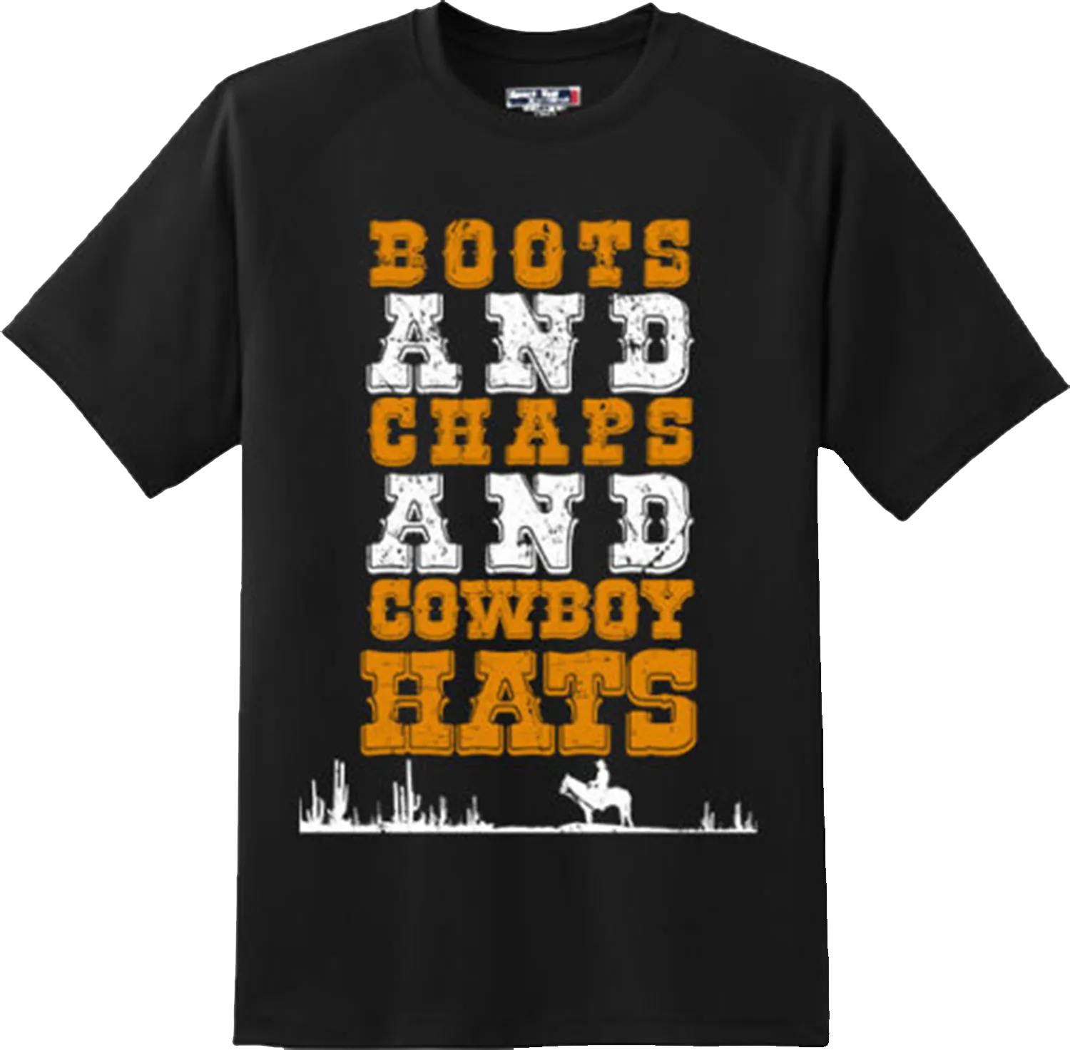 Funny Boots Chaps Cowboy Hats Country Southern Humor T Shirt New Graphic Tee