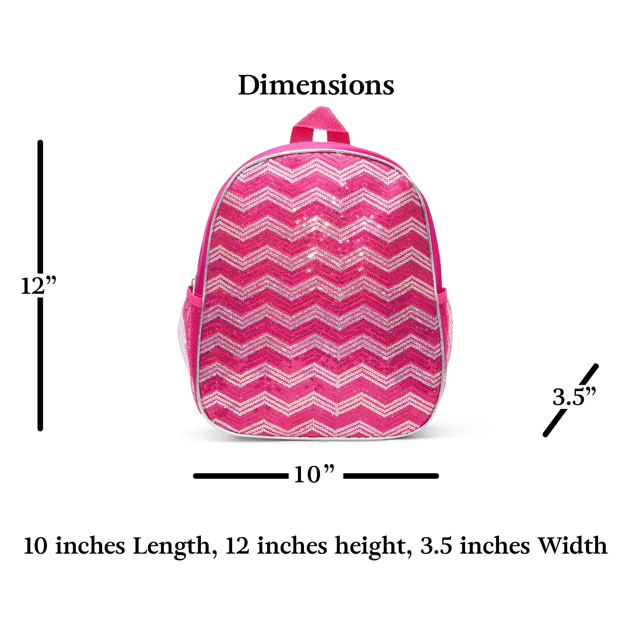 Girls Dance Chevron Sequin Backpack