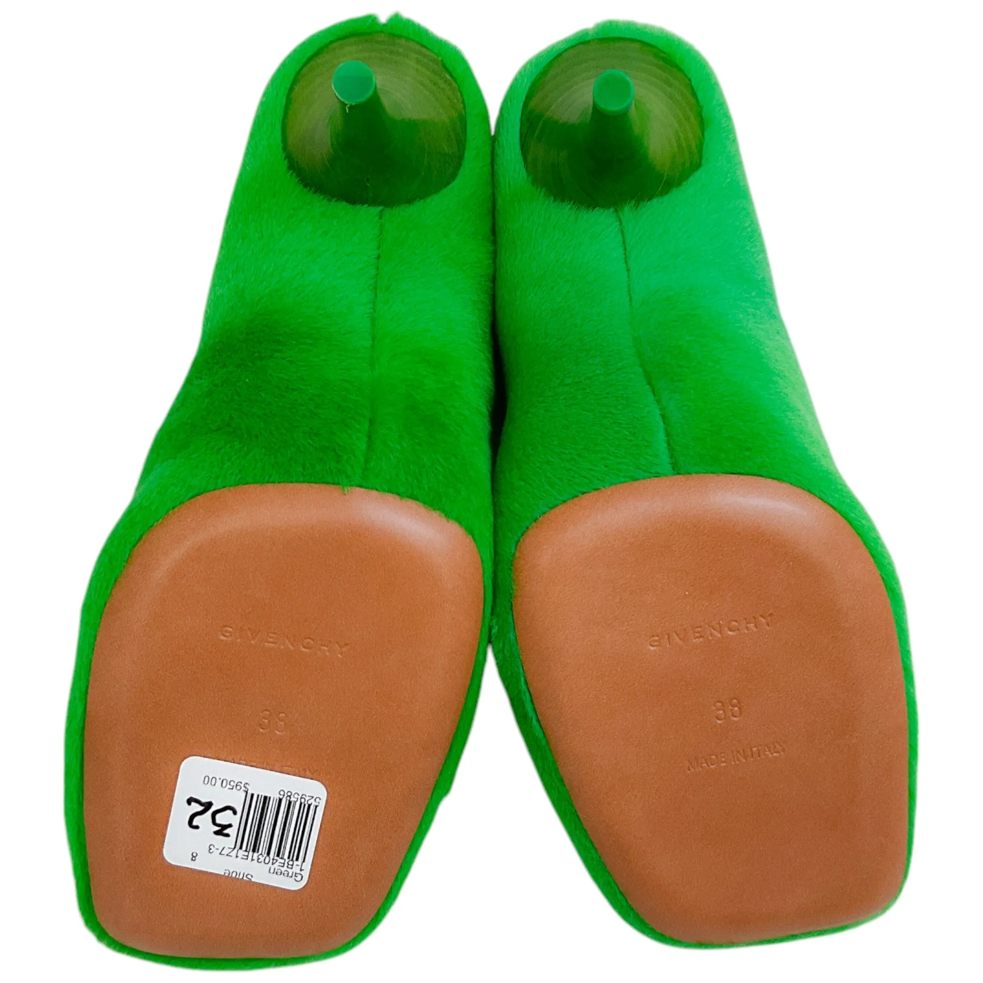 Givenchy Absynthe Green Shearling Show Pumps
