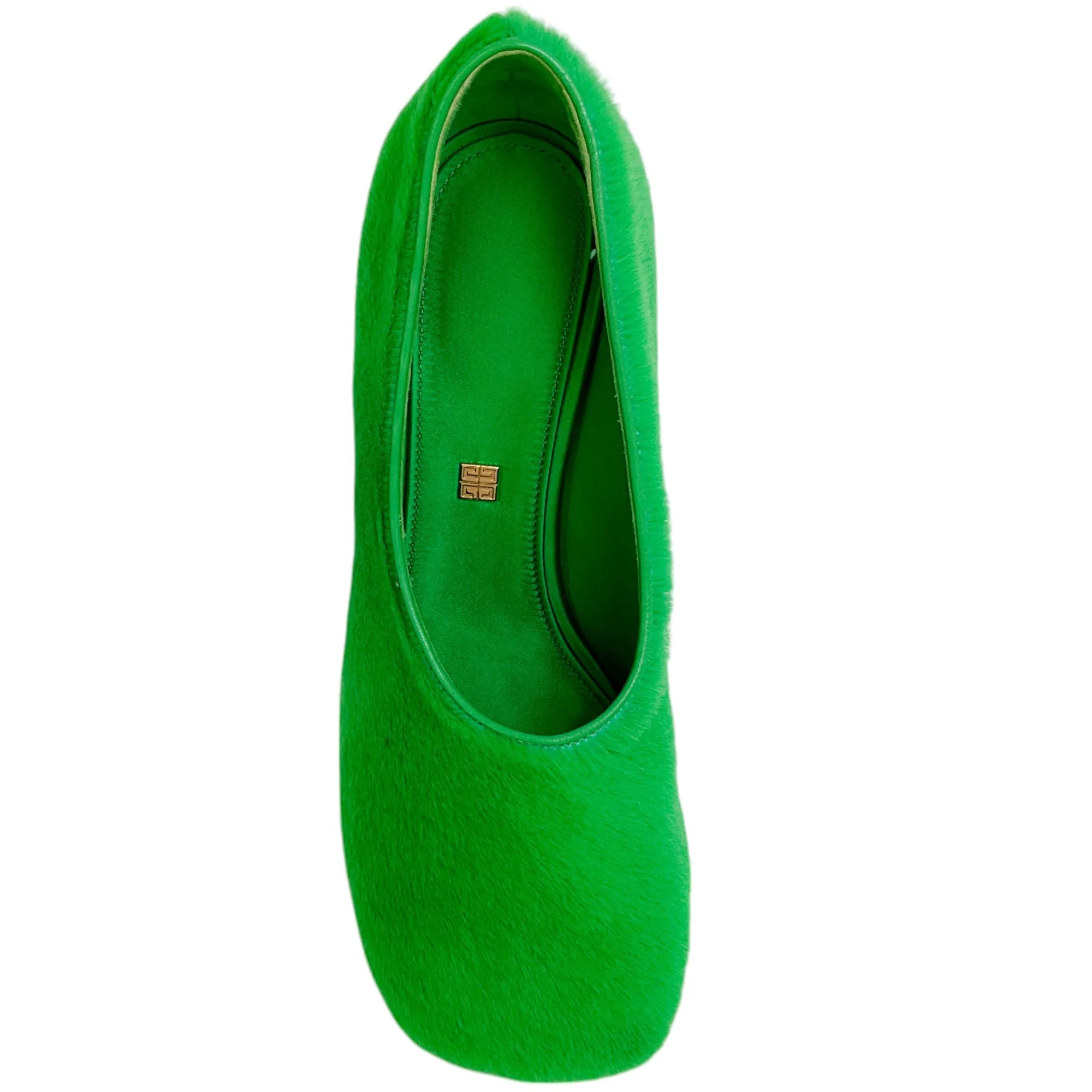 Givenchy Absynthe Green Shearling Show Pumps