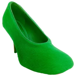 Givenchy Absynthe Green Shearling Show Pumps